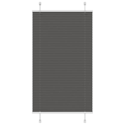 Tenda Plissettata Nera 80x150 cm Larghezza Tessuto 79,4 cm