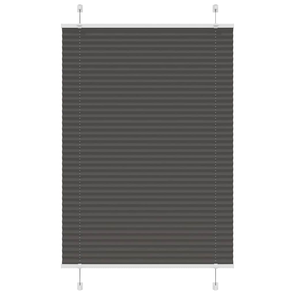Tenda Plissettata Nera 90x150 cm Larghezza Tessuto 89,4 cm