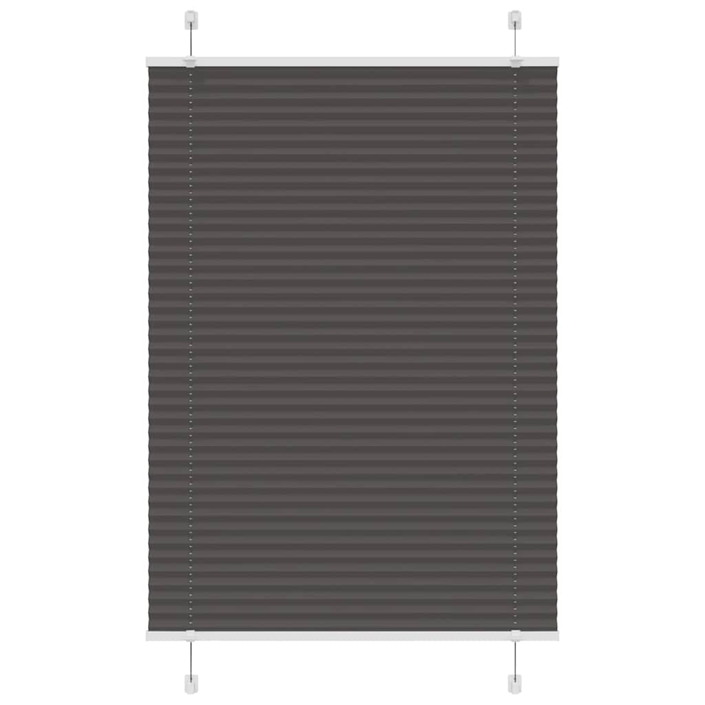Tenda Plissettata Nera 95x150 cm Larghezza Tessuto 94,4 cm