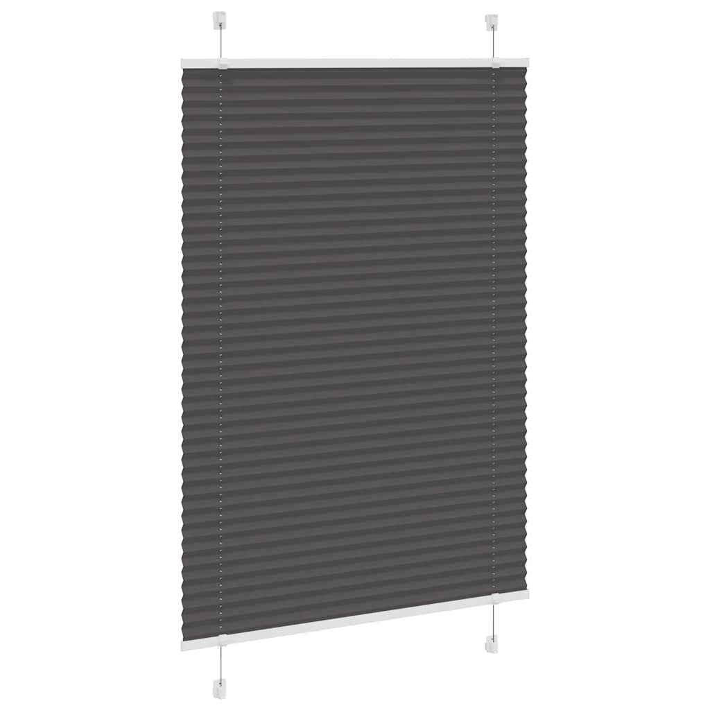 Tenda Plissettata Nera 100x150 cm Larghezza Tessuto 99,4 cm | homemem39