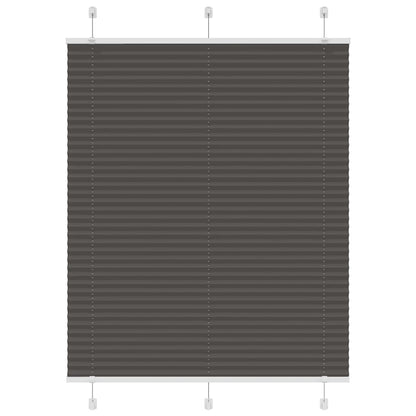 Tenda Plissettata Nera 105x150 cm Larghezza Tessuto 104,4 cm