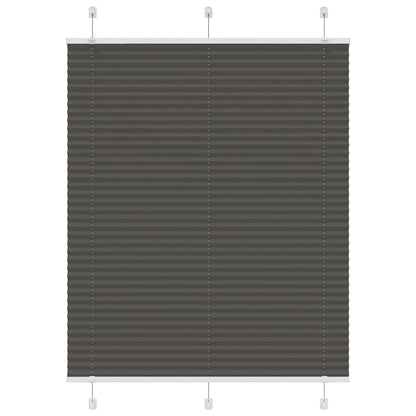 Tenda Plissettata Nera 110x150 cm Larghezza Tessuto 109,4 cm