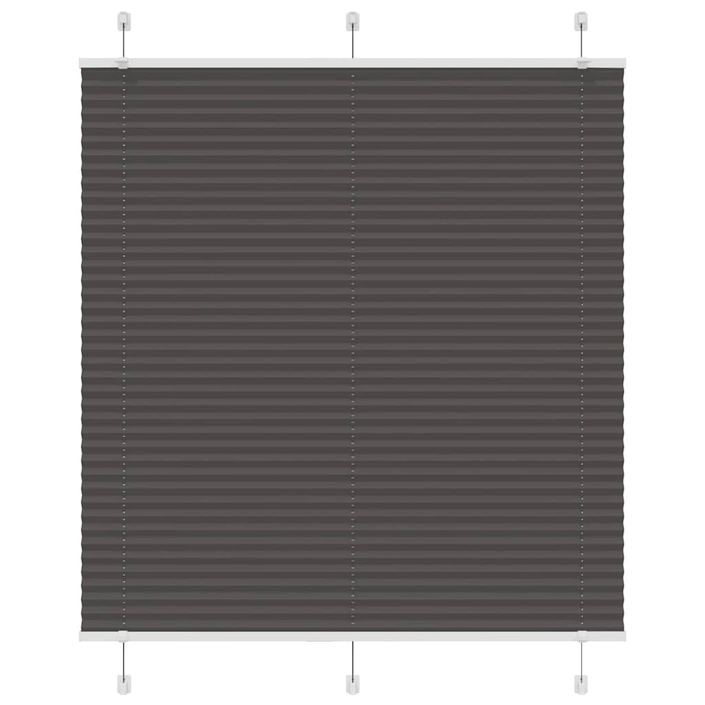 Tenda Plissettata Nera 115x150 cm Larghezza Tessuto 114,4 cm