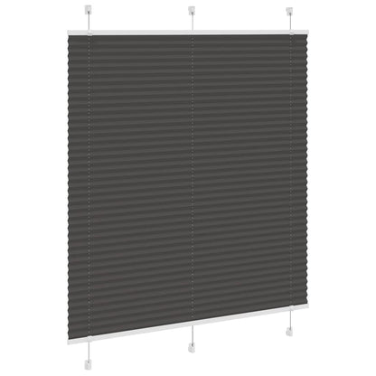 Tenda Plissettata Nera 120x150 cm Larghezza Tessuto 119,4 cm