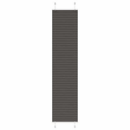 Tenda Plissettata Nera 40x200 cm Larghezza Tessuto 39,4 cm