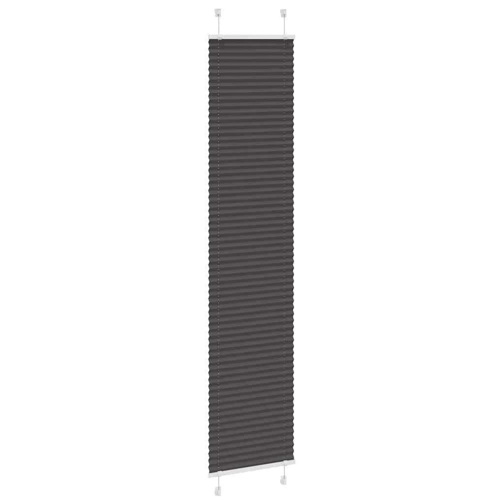 Tenda Plissettata Nera 40x200 cm Larghezza Tessuto 39,4 cm | homemem39