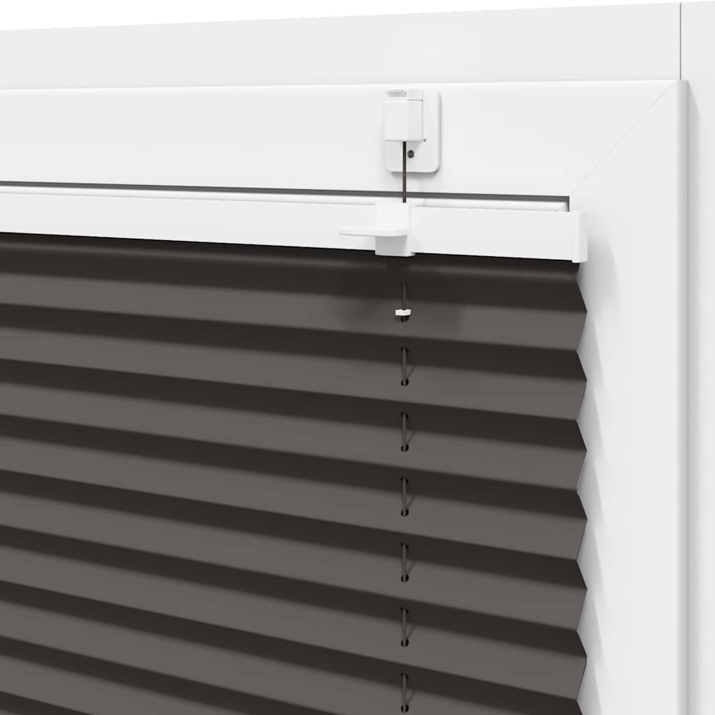 Tenda Plissettata Nera 40x200 cm Larghezza Tessuto 39,4 cm | homemem39