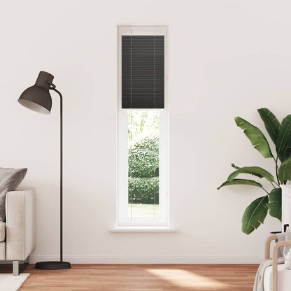 Tenda Plissettata Nera 50x200 cm Larghezza Tessuto 49,4 cm | homemem39