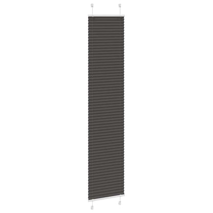 Tenda Plissettata Nera 50x200 cm Larghezza Tessuto 49,4 cm | homemem39