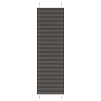 Tenda Plissettata Nera 55x200 cm Larghezza Tessuto 54,4 cm
