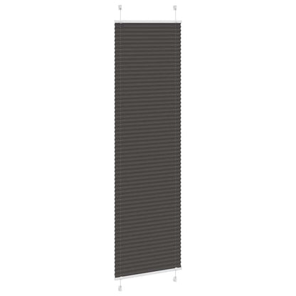 Tenda Plissettata Nera 60x200 cm Larghezza Tessuto 59,4 cm