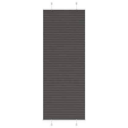 Tenda Plissettata Nera 70x200 cm Larghezza Tessuto 69,4 cm