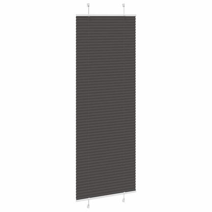 Tenda Plissettata Nera 70x200 cm Larghezza Tessuto 69,4 cm | homemem39