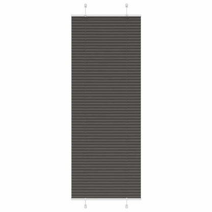 Tenda Plissettata Nera 75x200 cm Larghezza Tessuto 74,4 cm