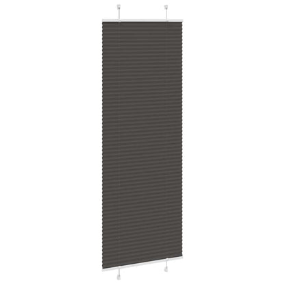 Tenda Plissettata Nera 75x200 cm Larghezza Tessuto 74,4 cm | homemem39
