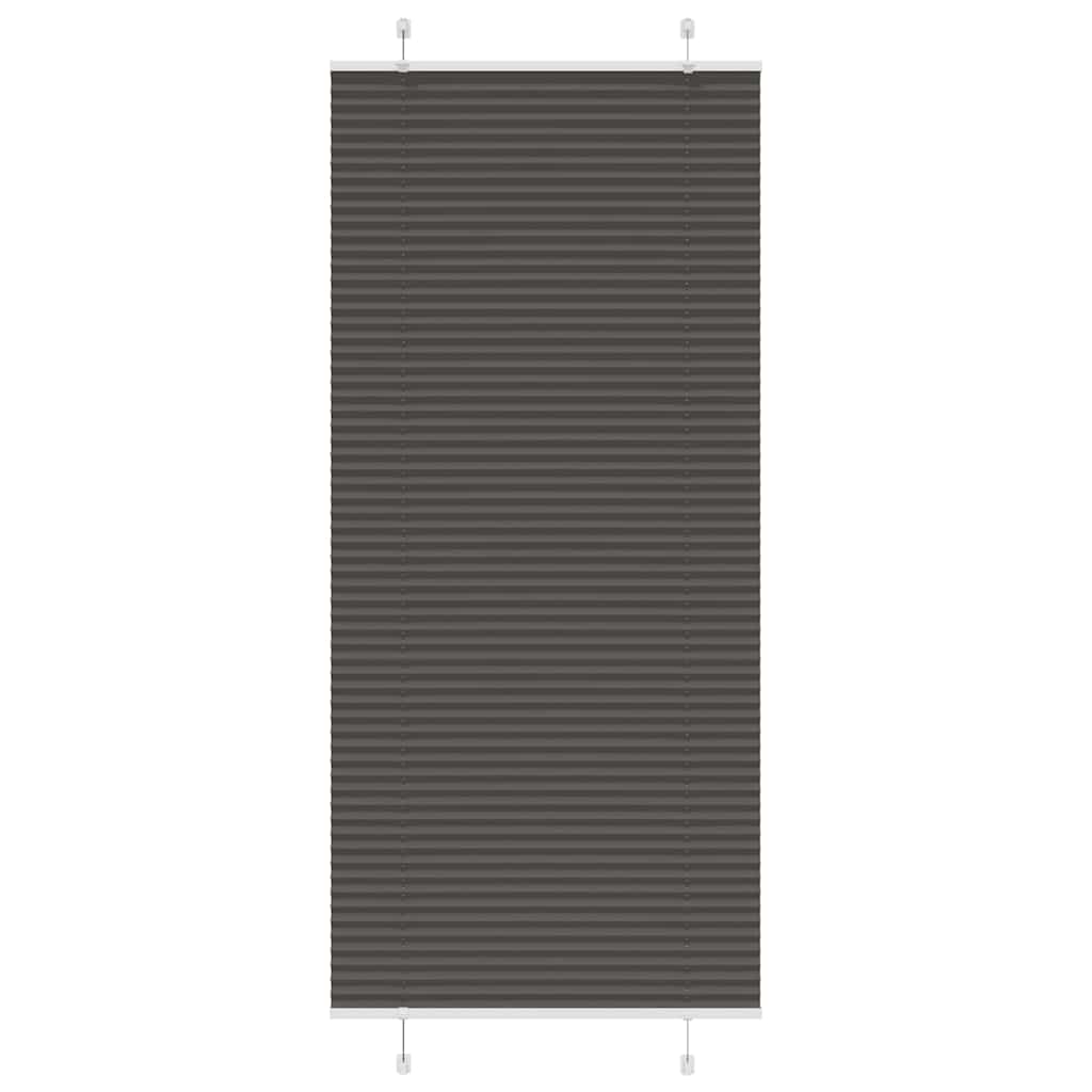 Tenda Plissettata Nera 90x200 cm Larghezza Tessuto 89,4 cm