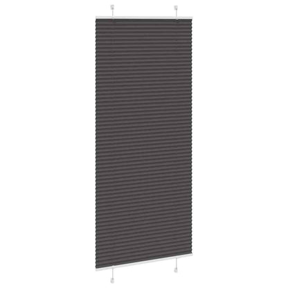 Tenda Plissettata Nera 90x200 cm Larghezza Tessuto 89,4 cm
