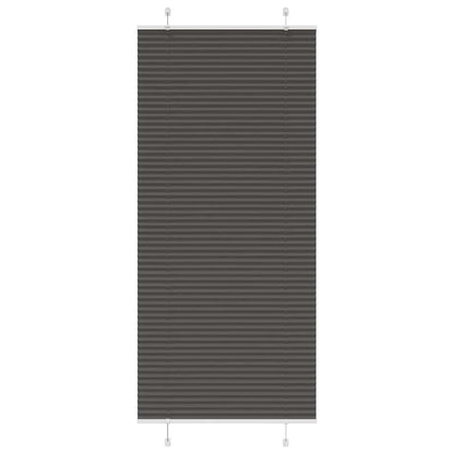 Tenda Plissettata Nera 95x200 cm Larghezza Tessuto 94,4 cm