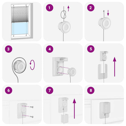Tenda Plissettata Nera 95x200 cm Larghezza Tessuto 94,4 cm | homemem39
