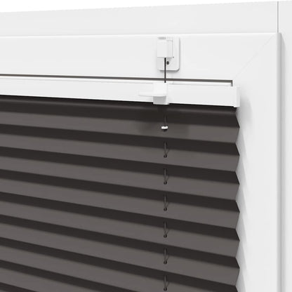 Tenda Plissettata Nera 95x200 cm Larghezza Tessuto 94,4 cm | homemem39