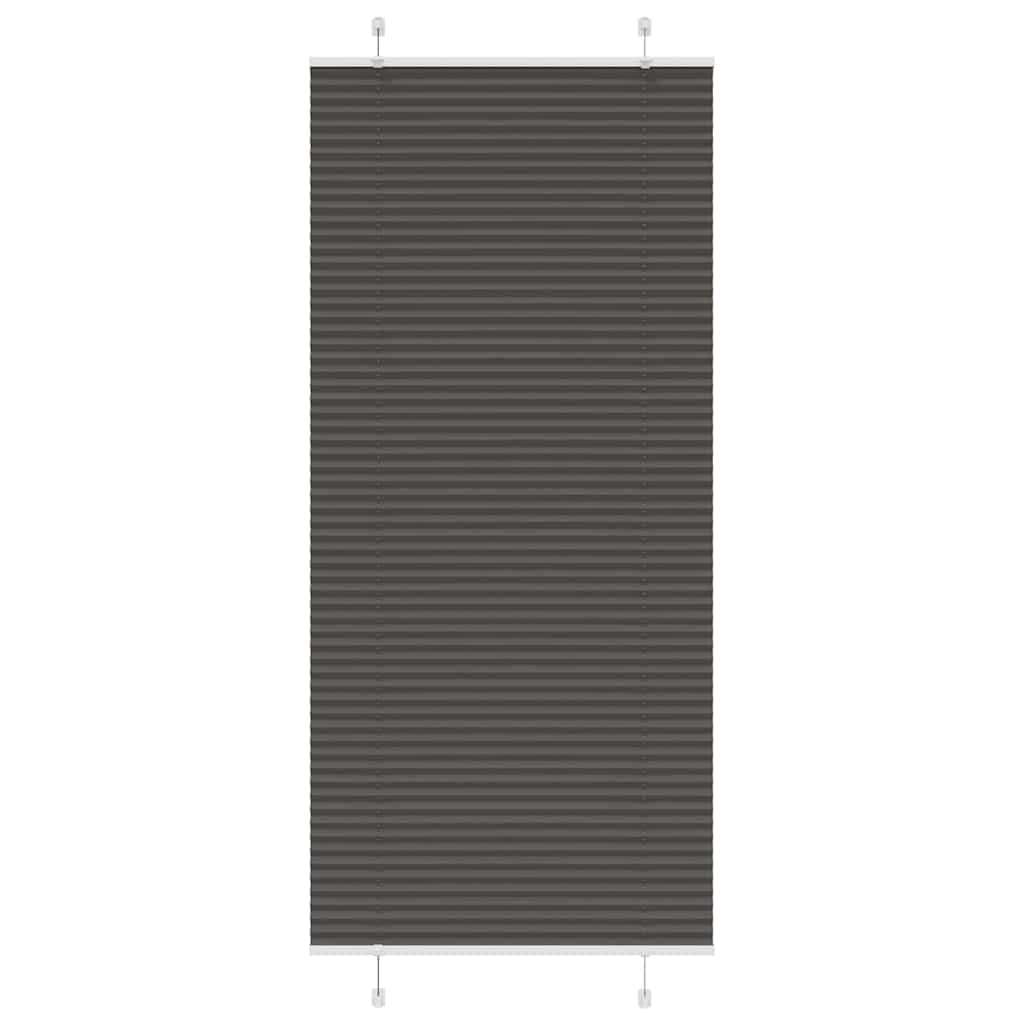 Tenda Plissettata Nera 100x200 cm Larghezza Tessuto 99,4 cm