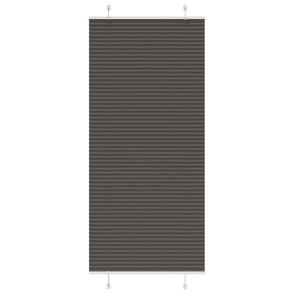 Tenda Plissettata Nera 100x200 cm Larghezza Tessuto 99,4 cm