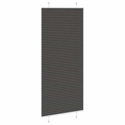 Tenda Plissettata Nera 100x200 cm Larghezza Tessuto 99,4 cm