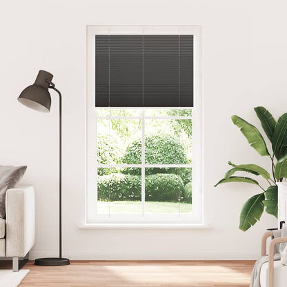 Tenda Plissettata Nera 110x200 cm Larghezza Tessuto 109,4 cm | homemem39