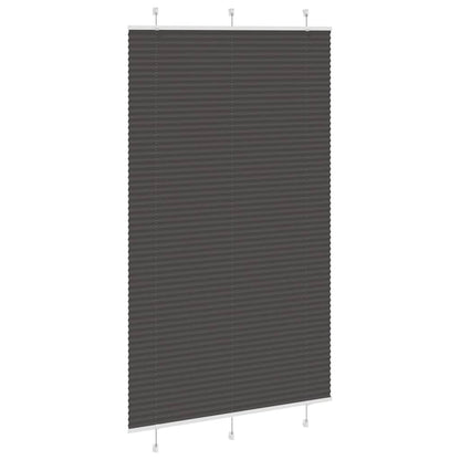 Tenda Plissettata Nera 115x200 cm Larghezza Tessuto 114,4 cm