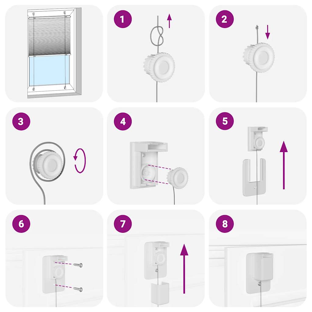 Tenda Plissettata Blu 40x100 cm Larghezza Tessuto 39,4 cm | homemem39