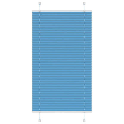 Tenda Plissettata Blu 75x100 cm Larghezza Tessuto 74,4 cm