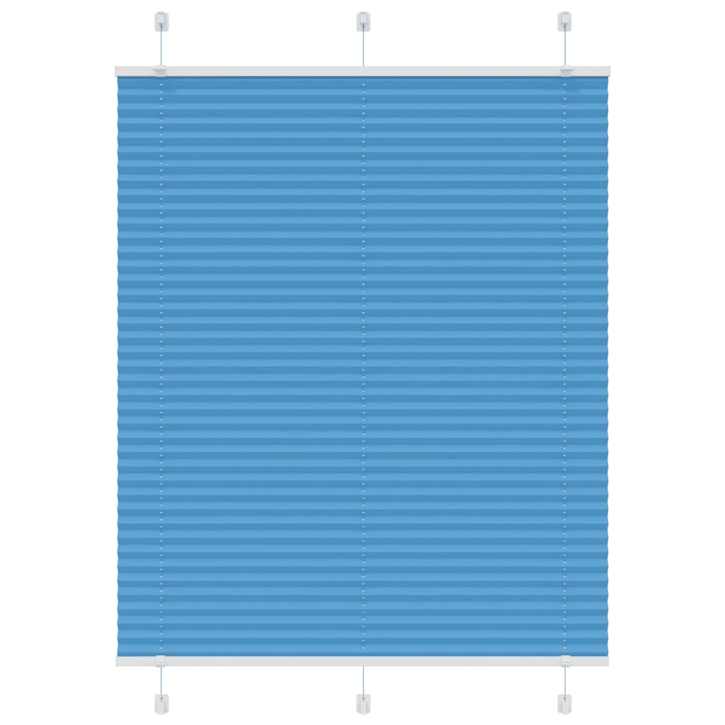 Tenda Plissettata Blu 105x100 cm Larghezza Tessuto 104,4 cm