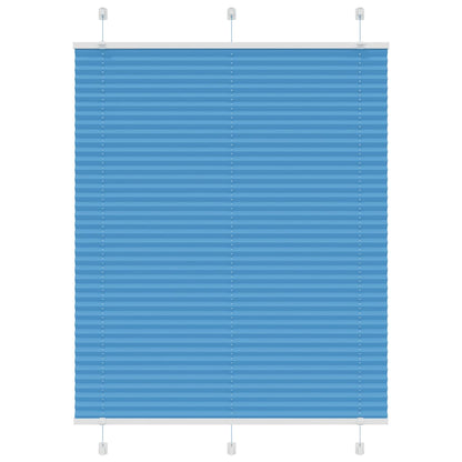 Tenda Plissettata Blu 105x100 cm Larghezza Tessuto 104,4 cm