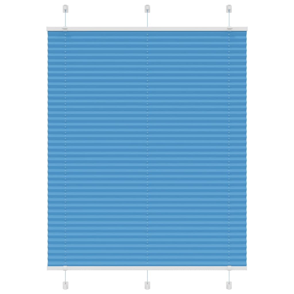 Tenda Plissettata Blu 110x100 cm Larghezza Tessuto 109,4 cm