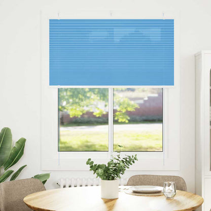 Tenda Plissettata Blu 110x100 cm Larghezza Tessuto 109,4 cm | homemem39