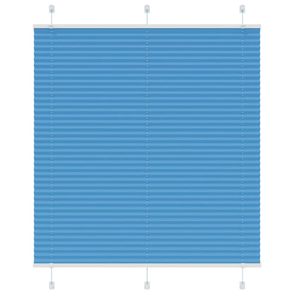 Tenda Plissettata Blu 120x100 cm Larghezza Tessuto 119,4 cm