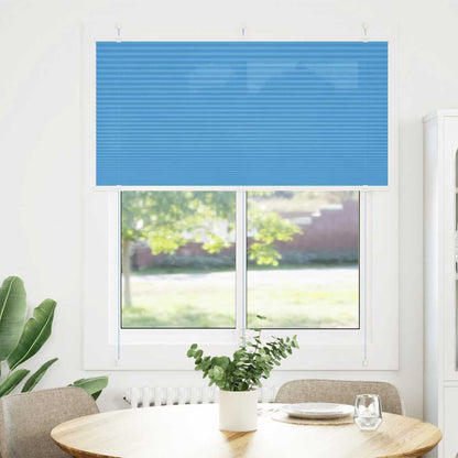 Tenda Plissettata Blu 120x100 cm Larghezza Tessuto 119,4 cm | homemem39
