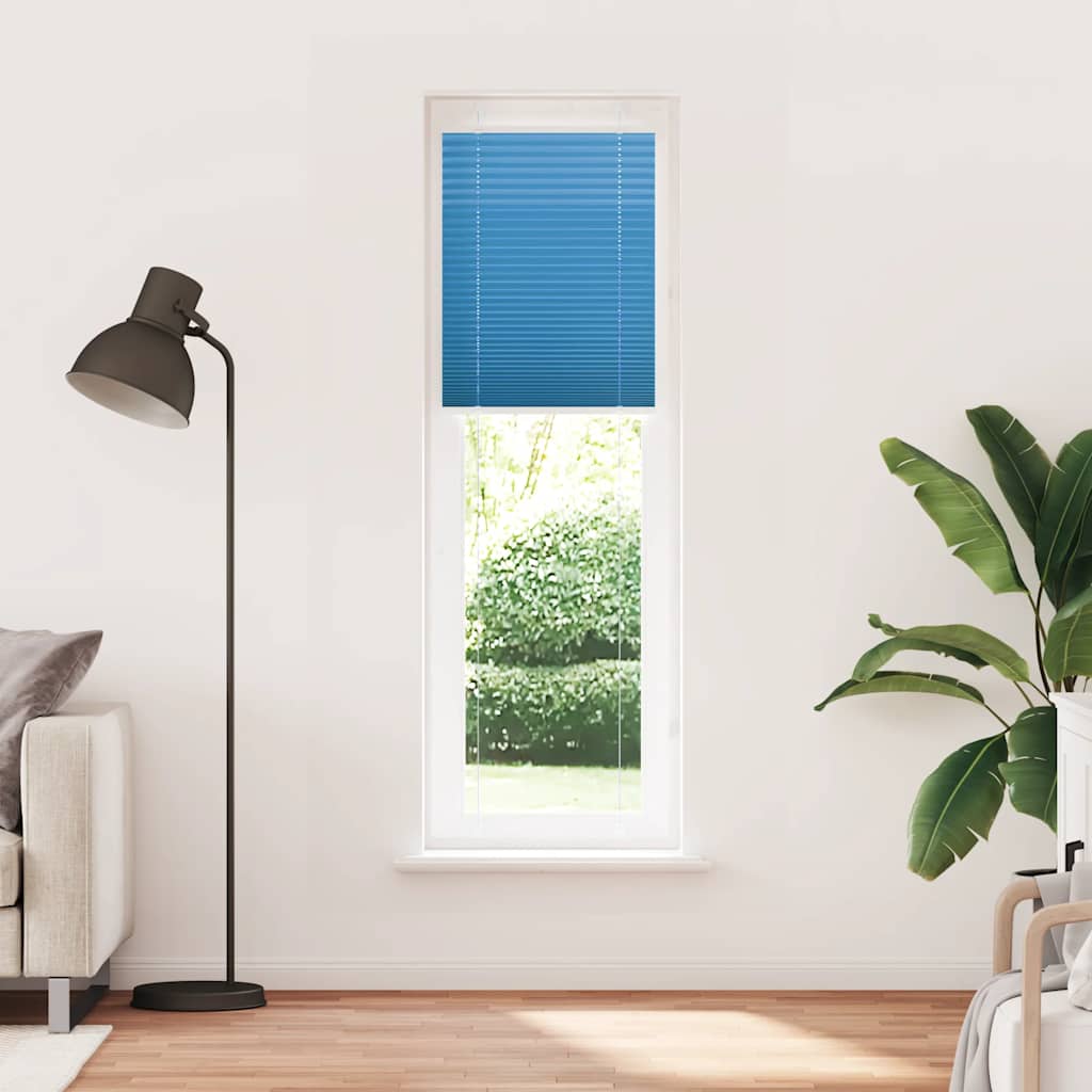 Tenda Plissettata Blu 60x200 cm Larghezza Tessuto 59,4 cm