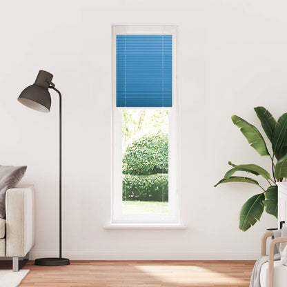 Tenda Plissettata Blu 65x200 cm Larghezza Tessuto 64,4 cm