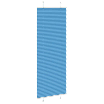 Tenda Plissettata Blu 70x200 cm Larghezza Tessuto 69,4 cm | homemem39
