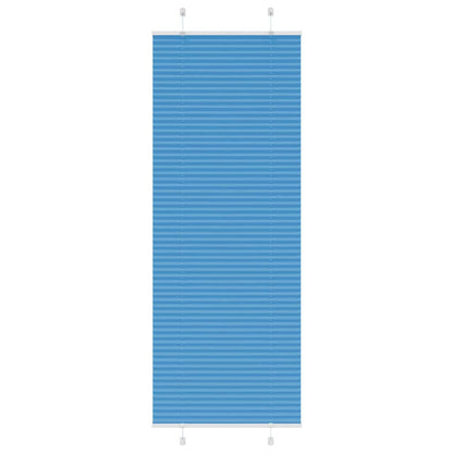 Tenda Plissettata Blu 75x200 cm Larghezza Tessuto 74,4 cm