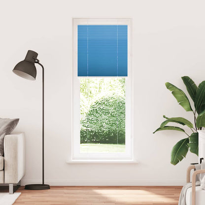 Tenda Plissettata Blu 75x200 cm Larghezza Tessuto 74,4 cm