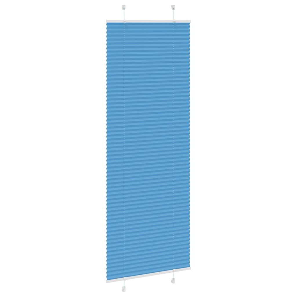 Tenda Plissettata Blu 80x200 cm Larghezza Tessuto 79,4 cm | homemem39