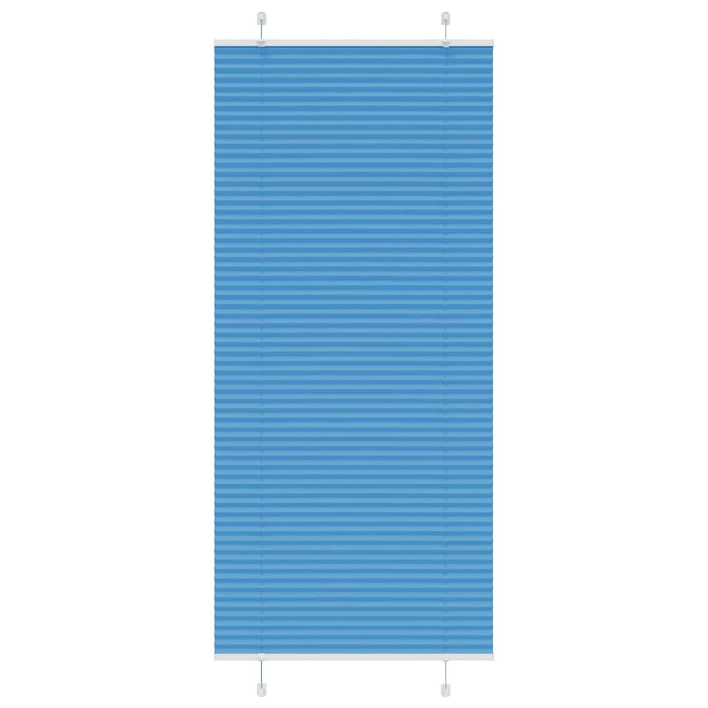 Tenda Plissettata Blu 85x200 cm Larghezza Tessuto 84,4 cm