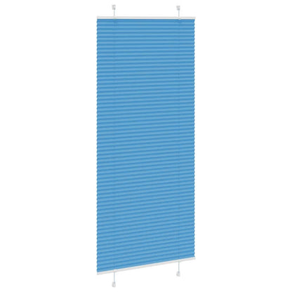 Tenda Plissettata Blu 95x200 cm Larghezza Tessuto 94,4 cm | homemem39