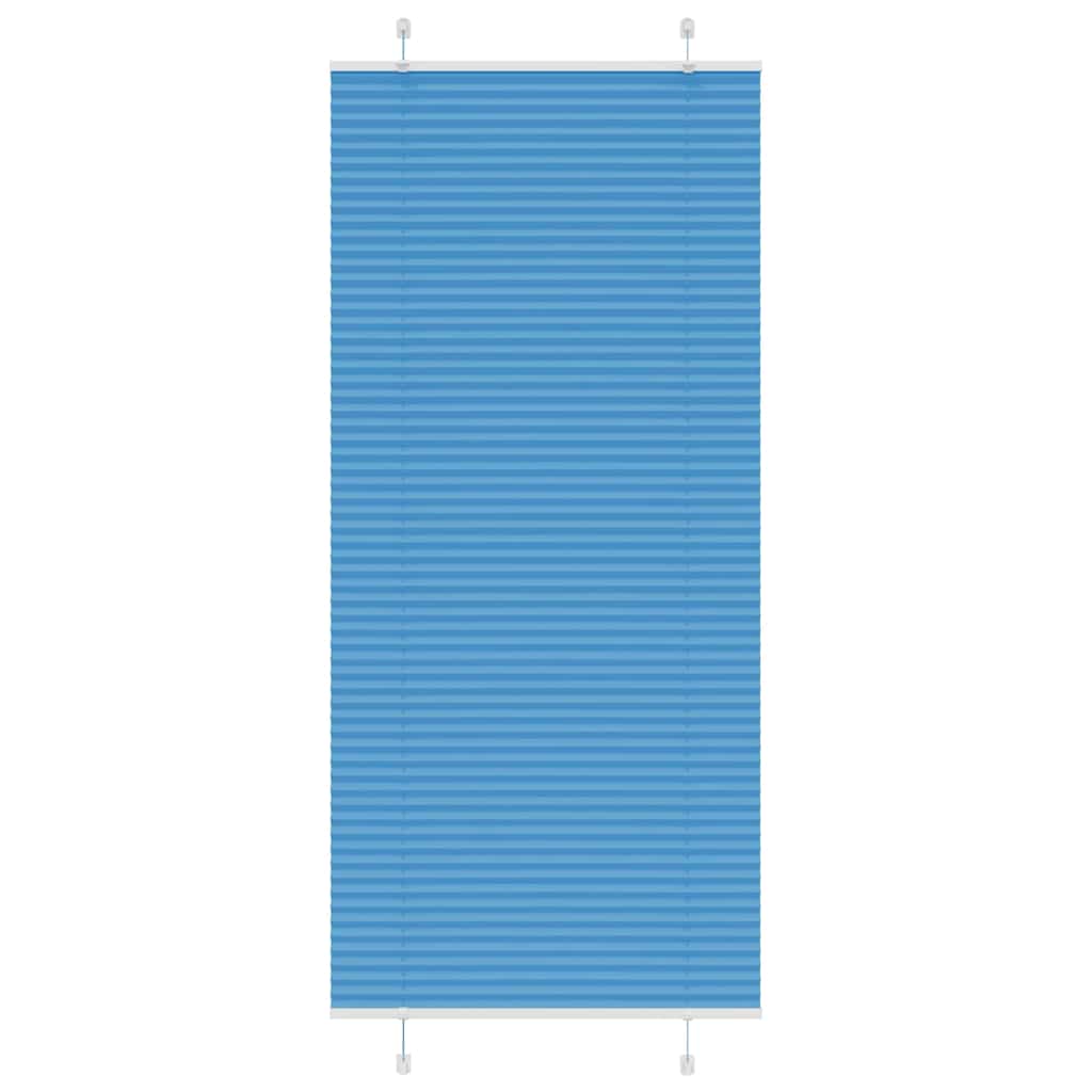 Tenda Plissettata Blu 100x200 cm Larghezza Tessuto 99,4 cm