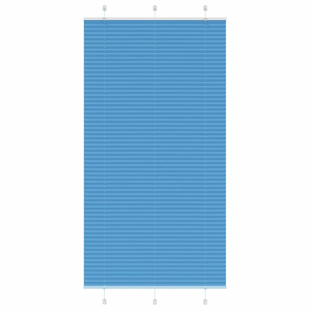 Tenda Plissettata Blu 105x200 cm Larghezza Tessuto 104,4 cm