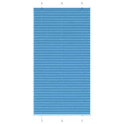 Tenda Plissettata Blu 110x200 cm Larghezza Tessuto 109,4 cm