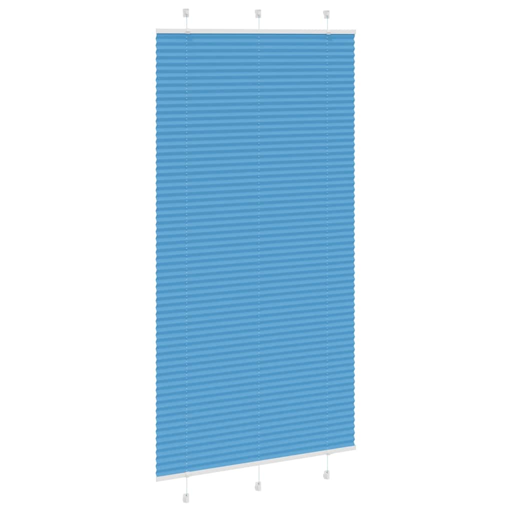 Tenda Plissettata Blu 110x200 cm Larghezza Tessuto 109,4 cm | homemem39