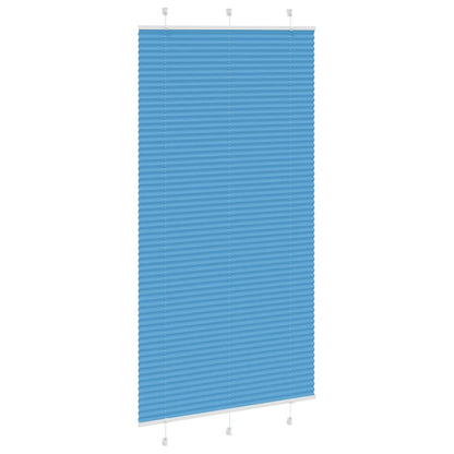 Tenda Plissettata Blu 110x200 cm Larghezza Tessuto 109,4 cm | homemem39